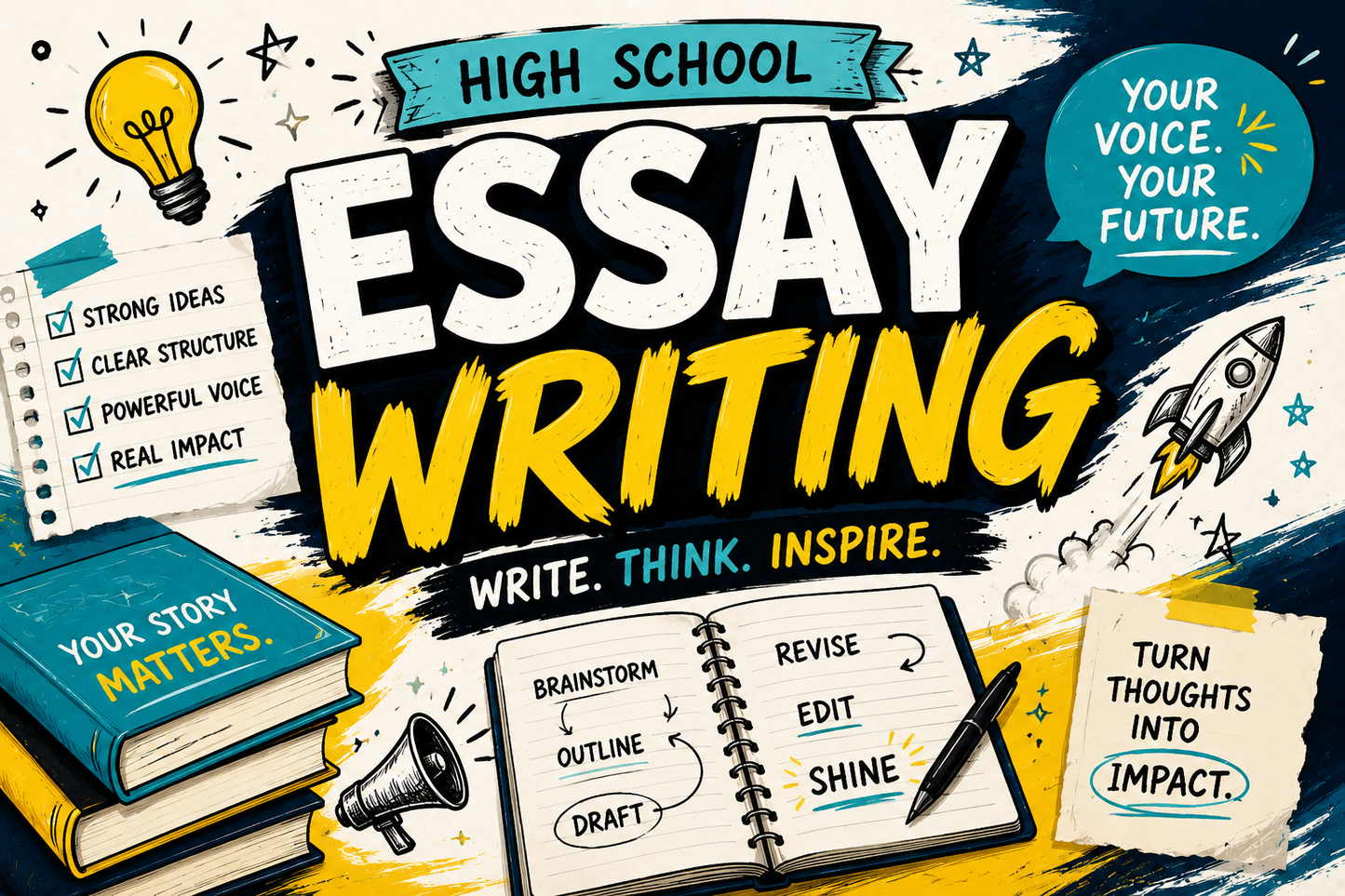 advertisement for a high school essay writing course