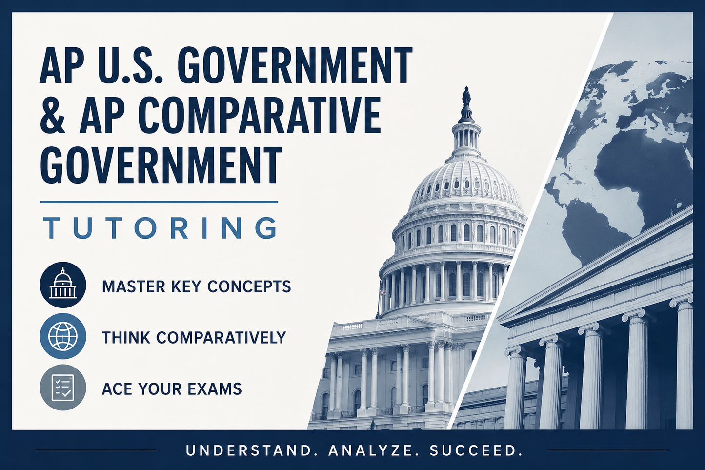 us government and comparative government tutoring