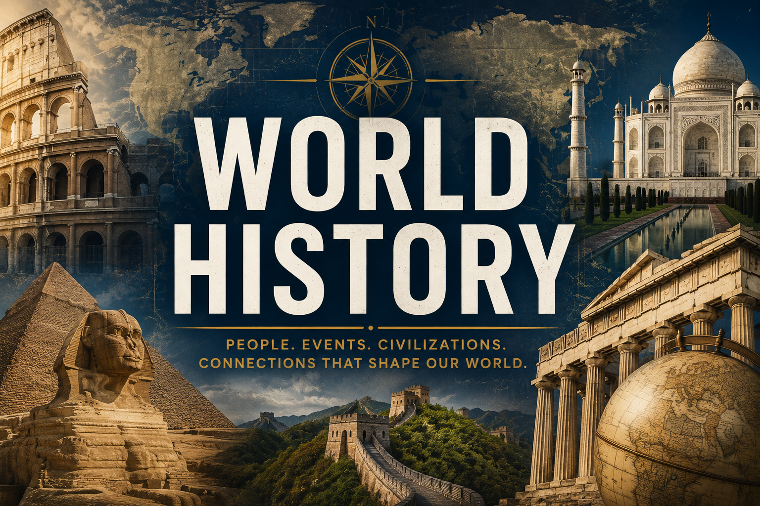 advertisement for a world history online course